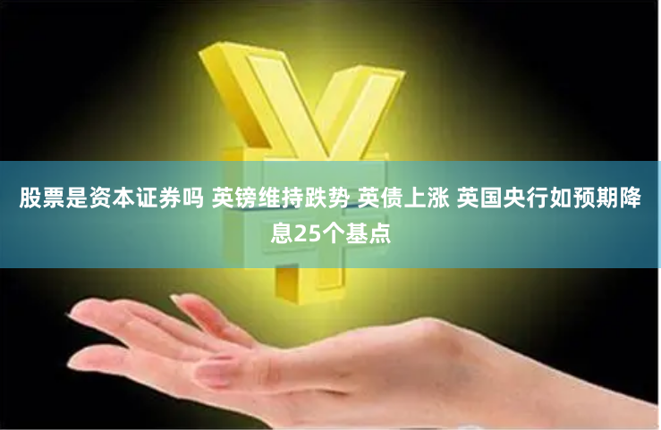 股票是资本证券吗 英镑维持跌势 英债上涨 英国央行如预期降息25个基点